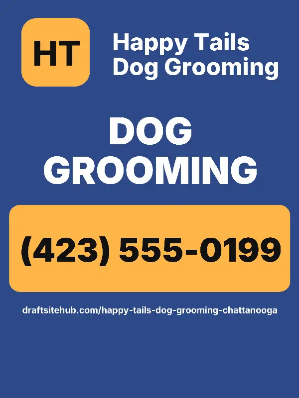 Sample yard sign for a dog grooming business