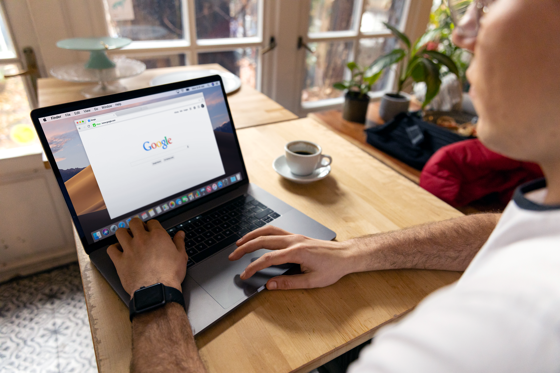 computer screen showing Google search results