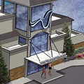 New waterpark architectural illustration