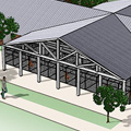 Kennel 3D rendering